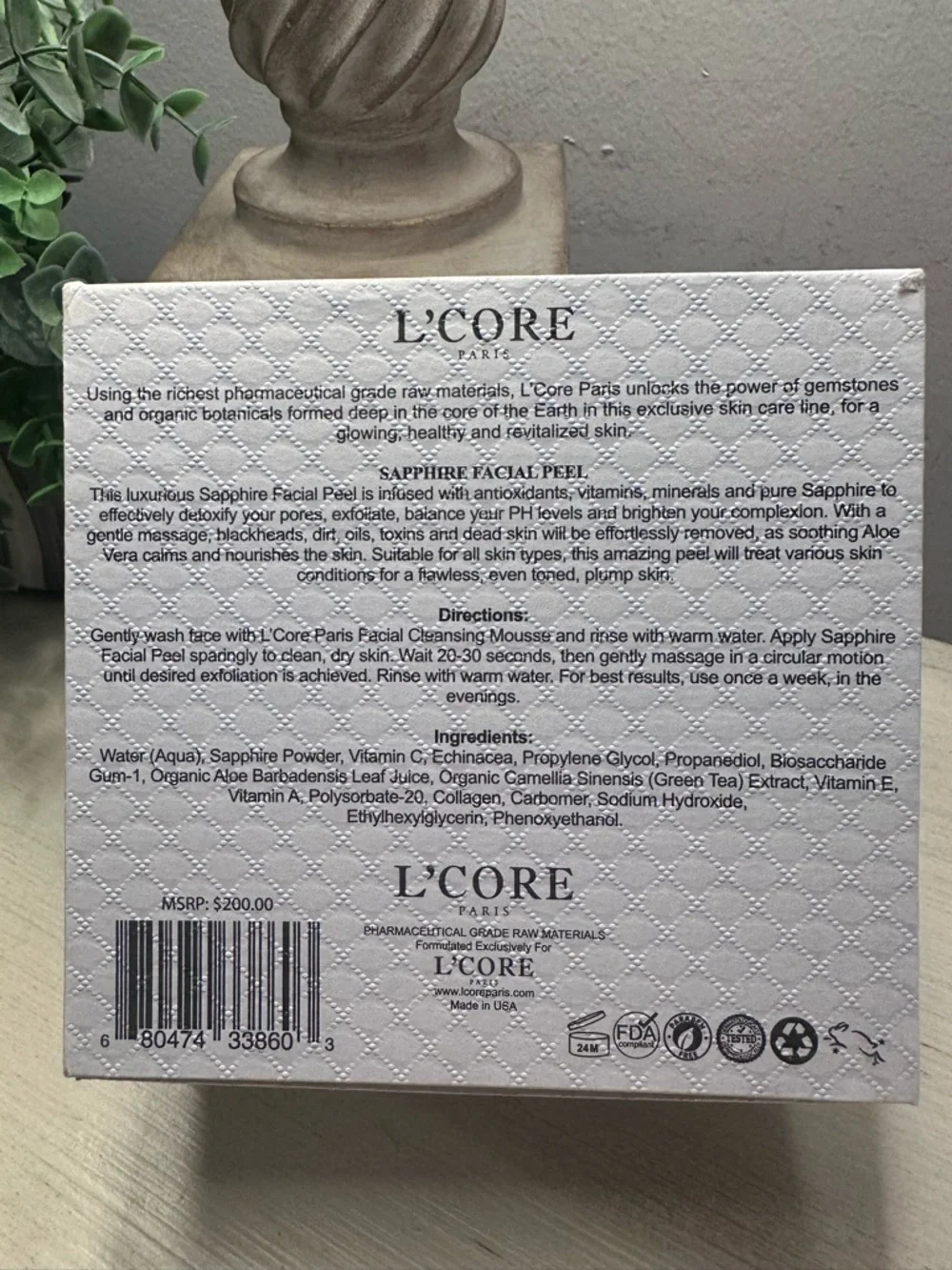 L’Core Paris Sapphire Facial Peel - Picture 3 of 5